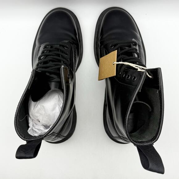Dr. Martens Womens 1460 Mono Lace Up Boots US 10 EU 42 Black Smooth Leather NIB - Picture 11 of 14
